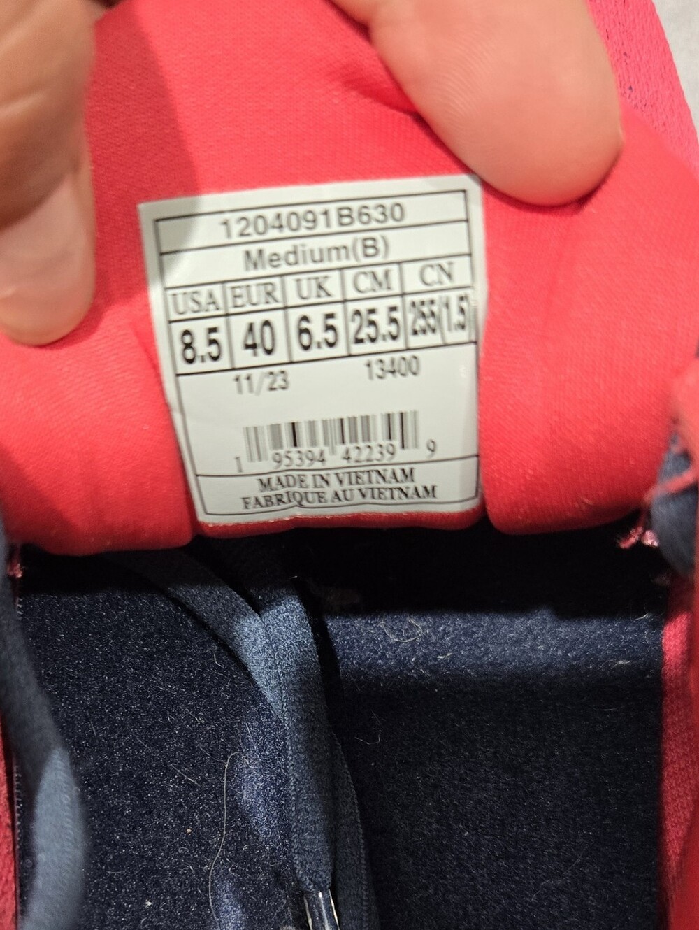 Brooks Glycerin 21 running shoes in a "Raspberry/Estate Blue" colorway - Picture 6 of 6